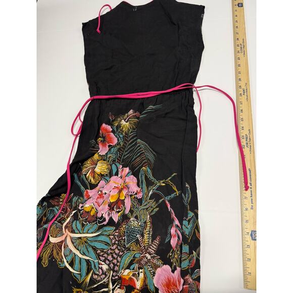 Vintage John Richard Hawaiian Dress Women's 5 Floral Tropical 80s - Picture 7 of 7